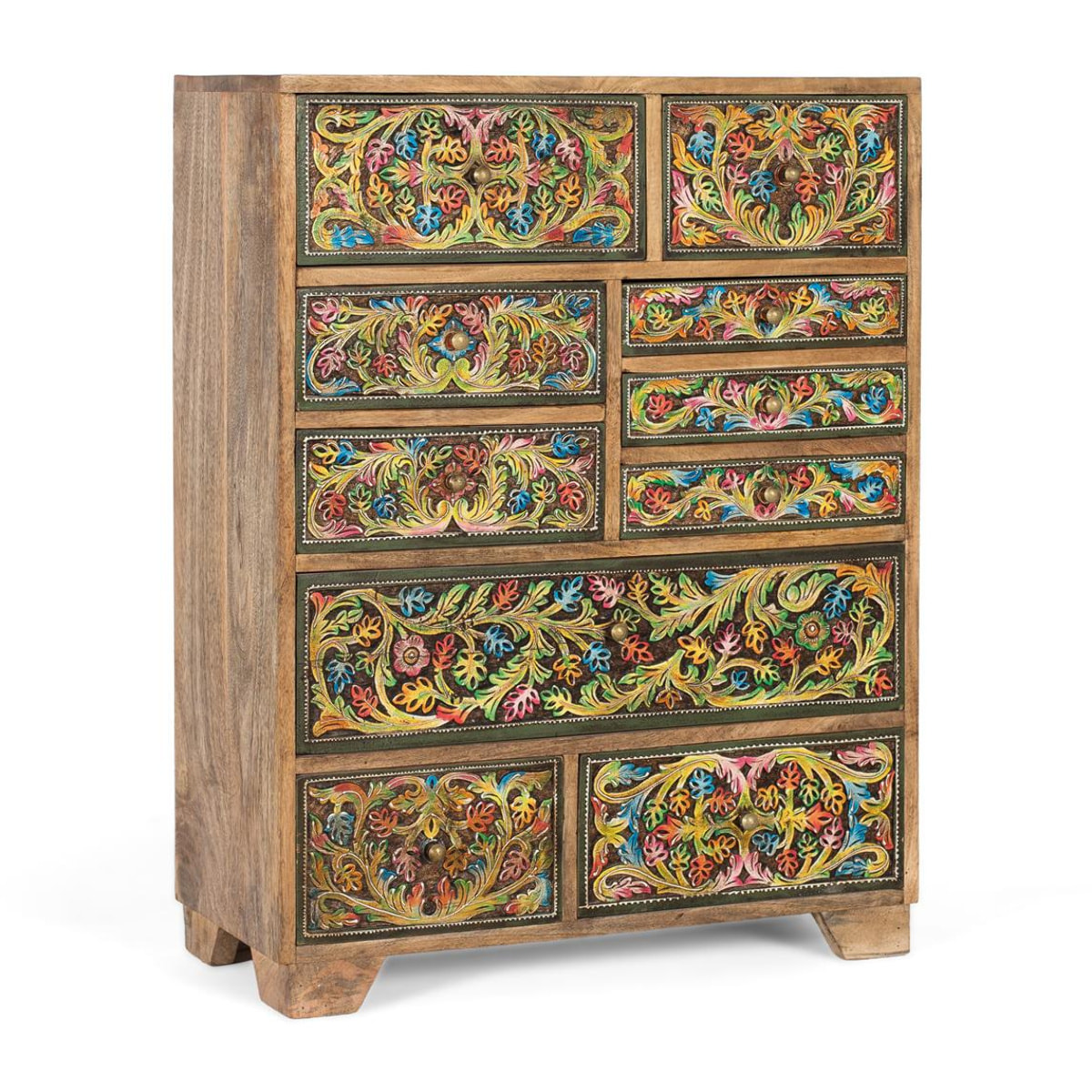 Commode en bois de manguier 70 cm style ethnique