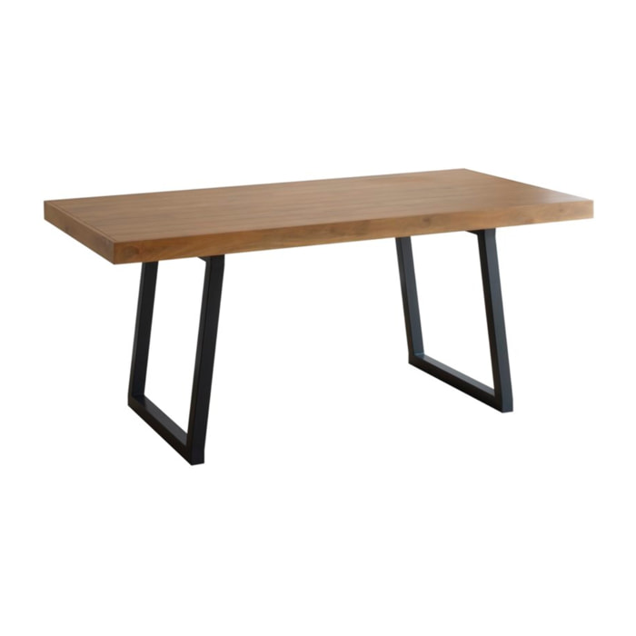 Table à manger Amaia -bois massif de manguier-couleur provence naturelle 180 x 78 x 90 cm