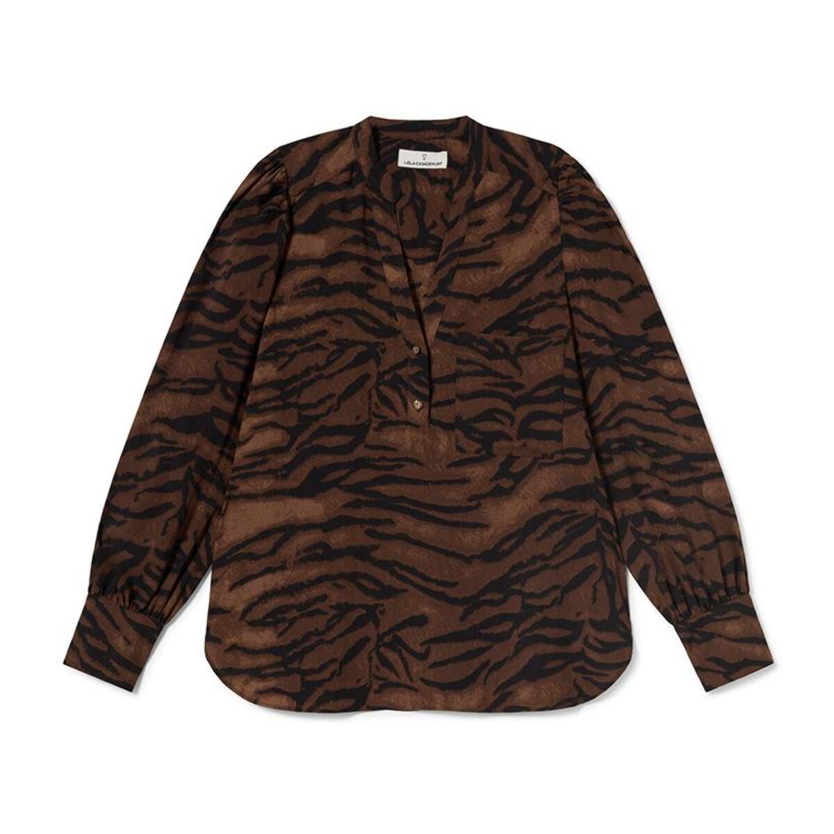 Camicia con stampa zebrata