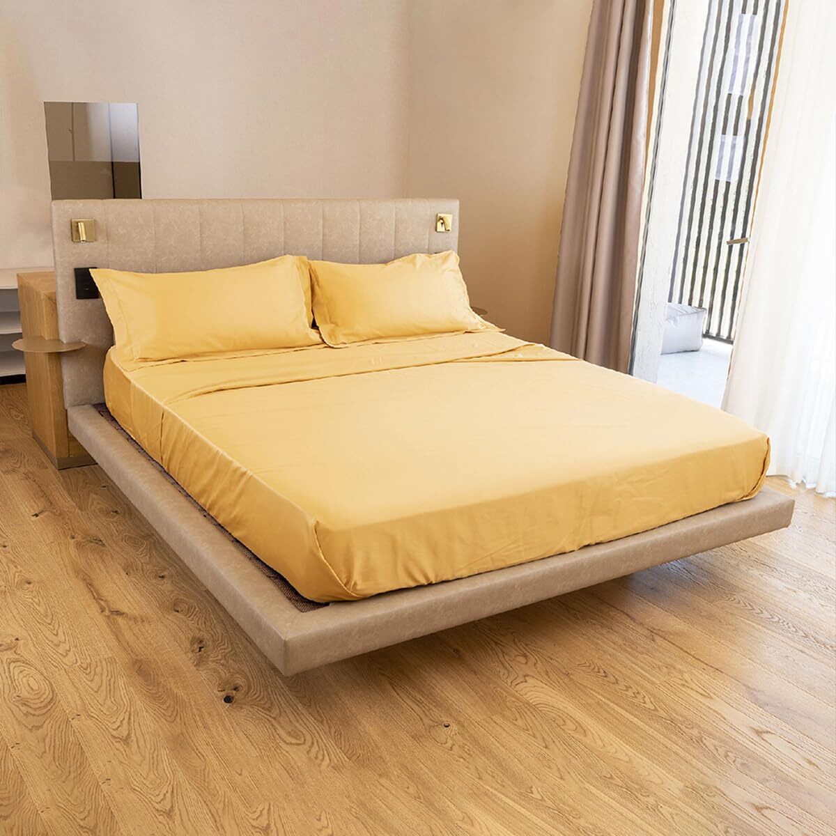 Intrecci Home Lenzuola, Lenzuolo Sopra in Raso di Puro cotone Satin, Made in Italy, Morbidezza Suprema, Elegante e Confortevole, Tinta Unita