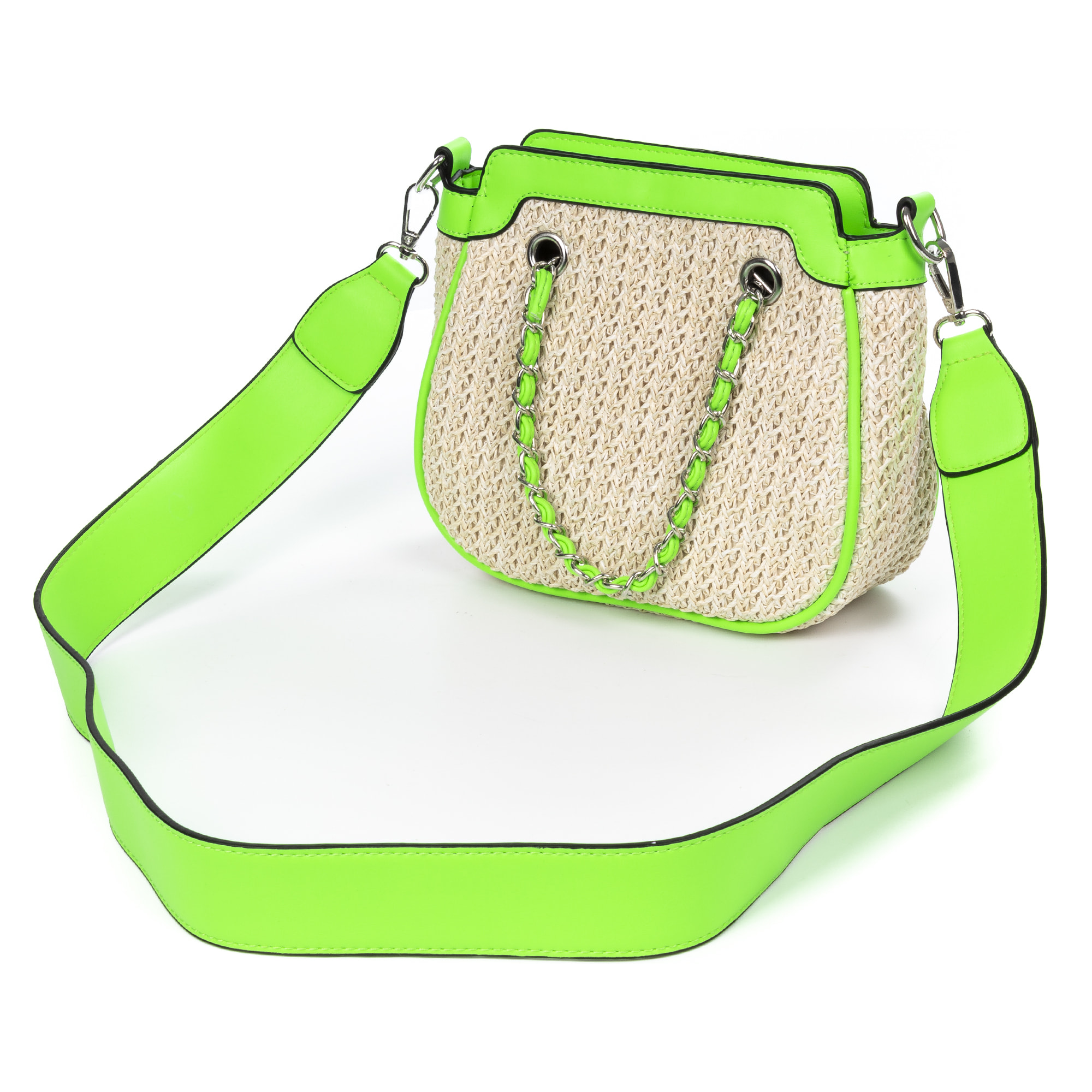 Barletta Bolso bandolera Mujer. Tejido Paja  Piel Sintética PU