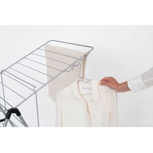 Etendoir à linge BRABANTIA Hang on 20m Metallic Grey