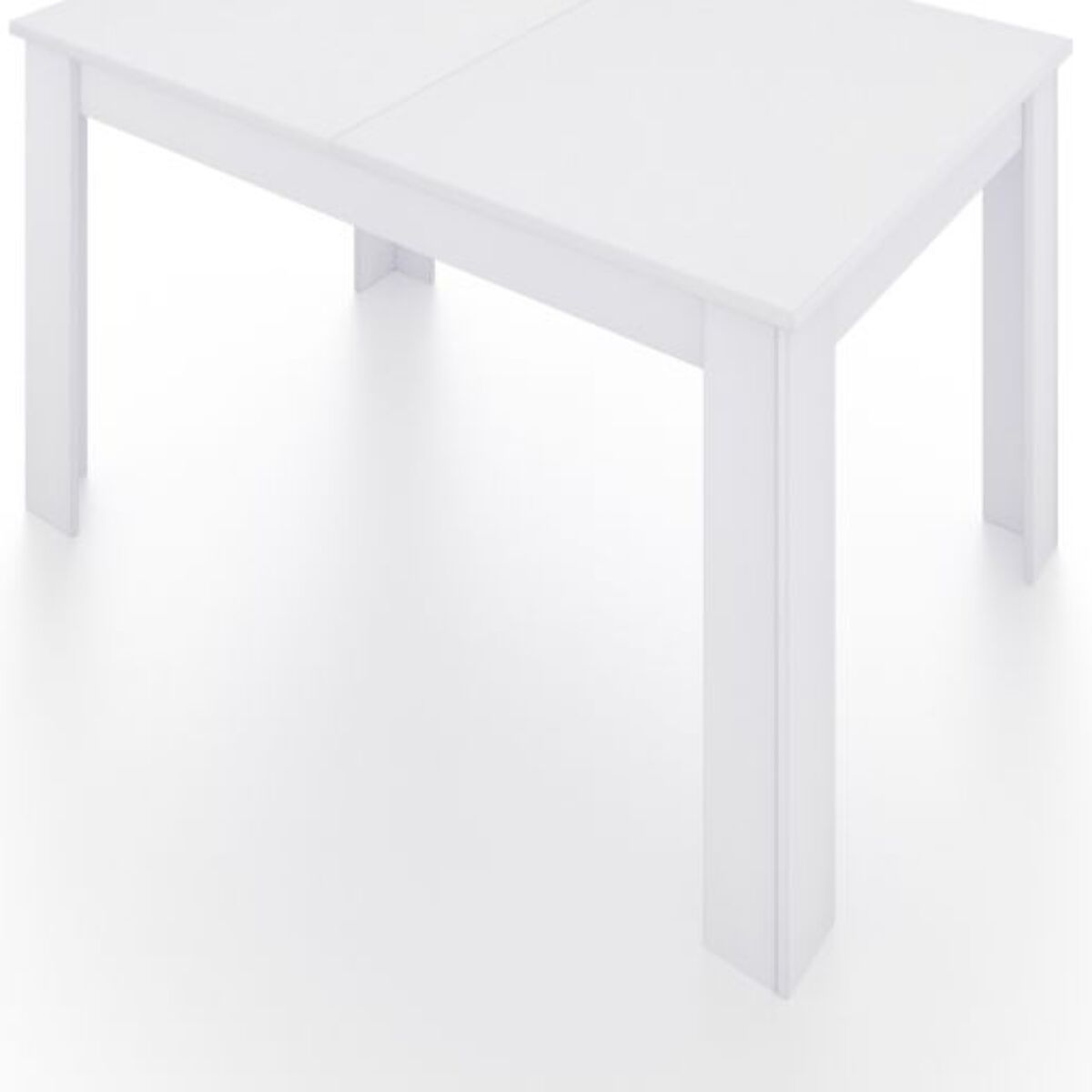 Mesa de comedor extensible Danna 123 Blanco Artik (Blanco Mate)