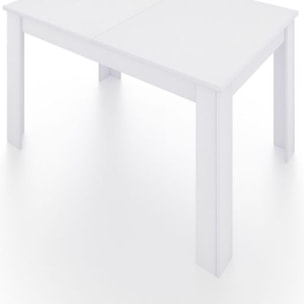 Mesa de comedor extensible Danna 123 Blanco Artik (Blanco Mate)