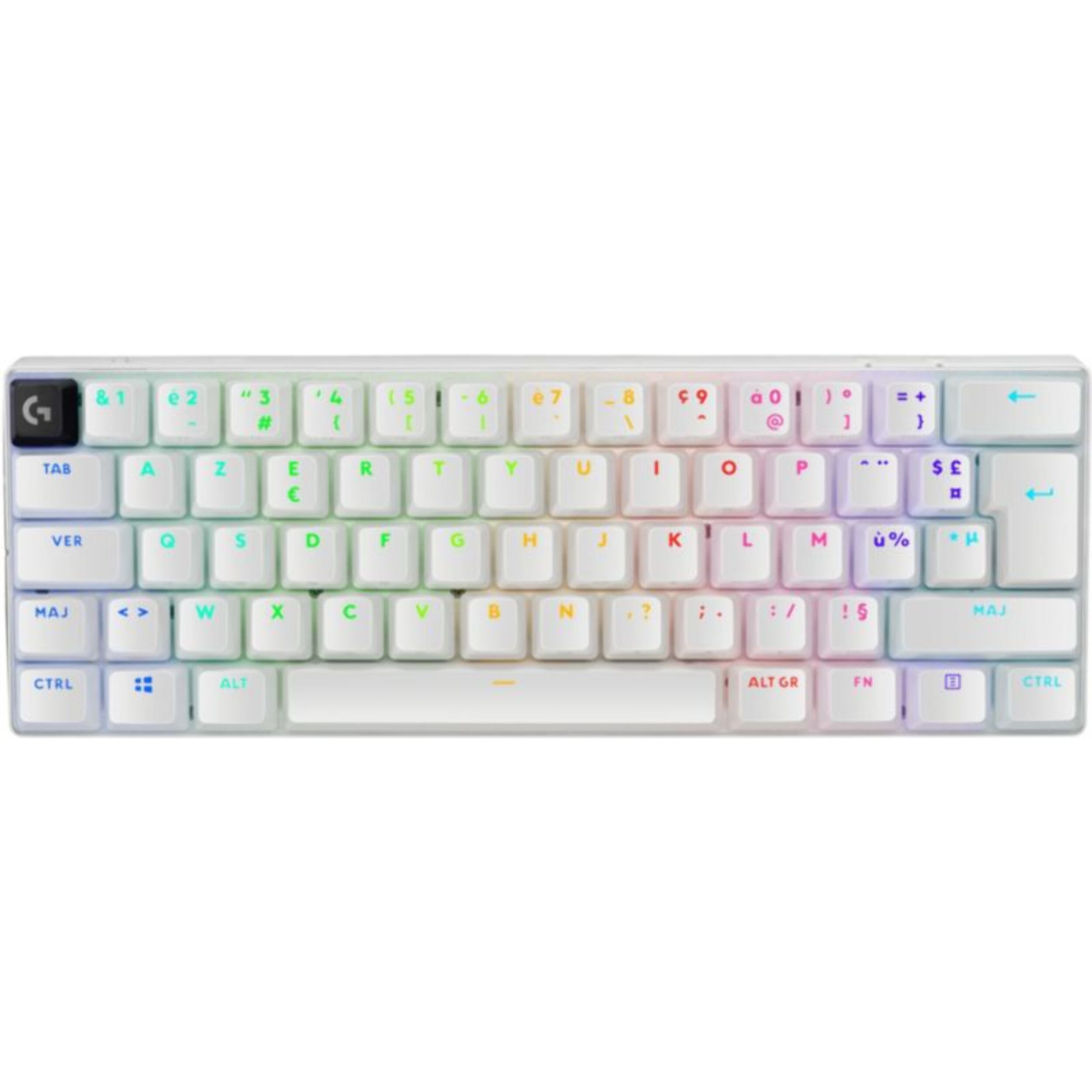 Clavier gamer sans fil LOGITECH G PRO X 60 LIGHTSPEED BLANC