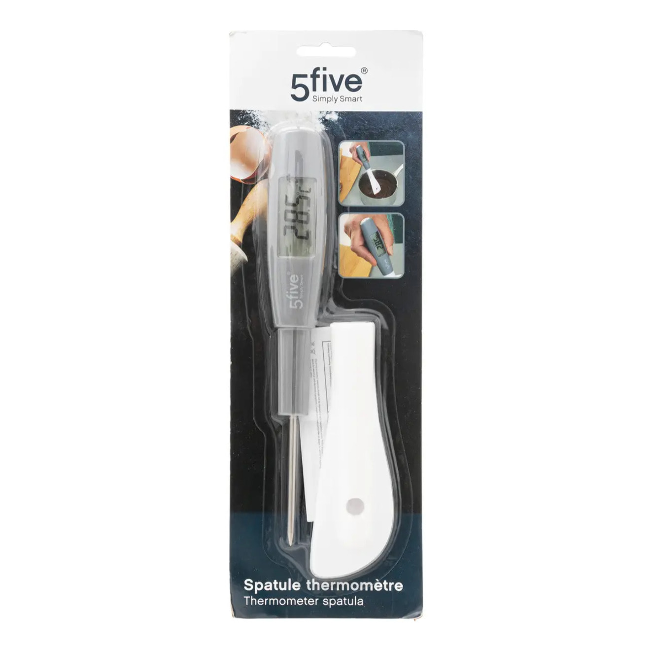 Spatule thermomètre gris