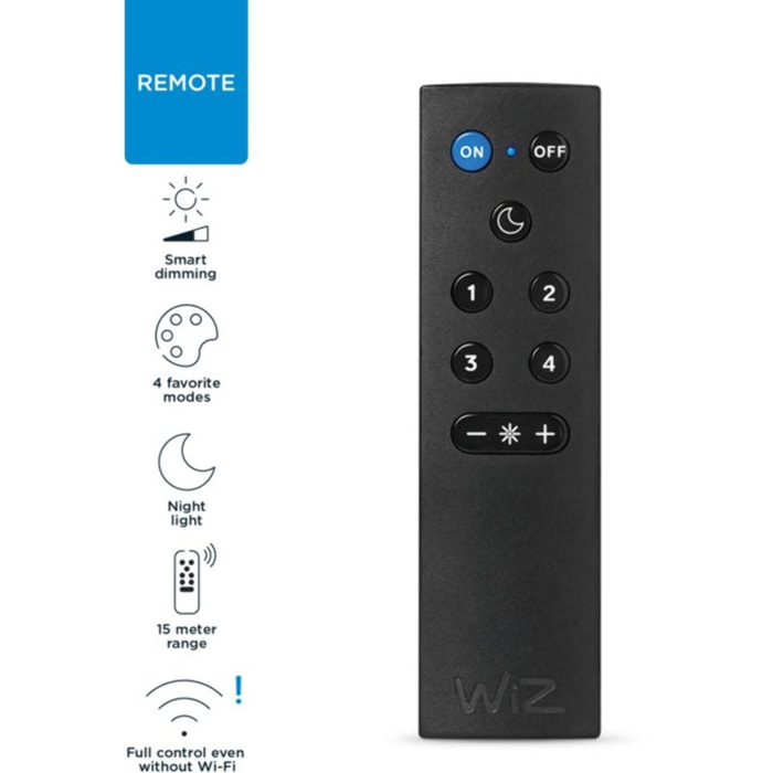 Télécommande WIZ Remote Control w/batteries