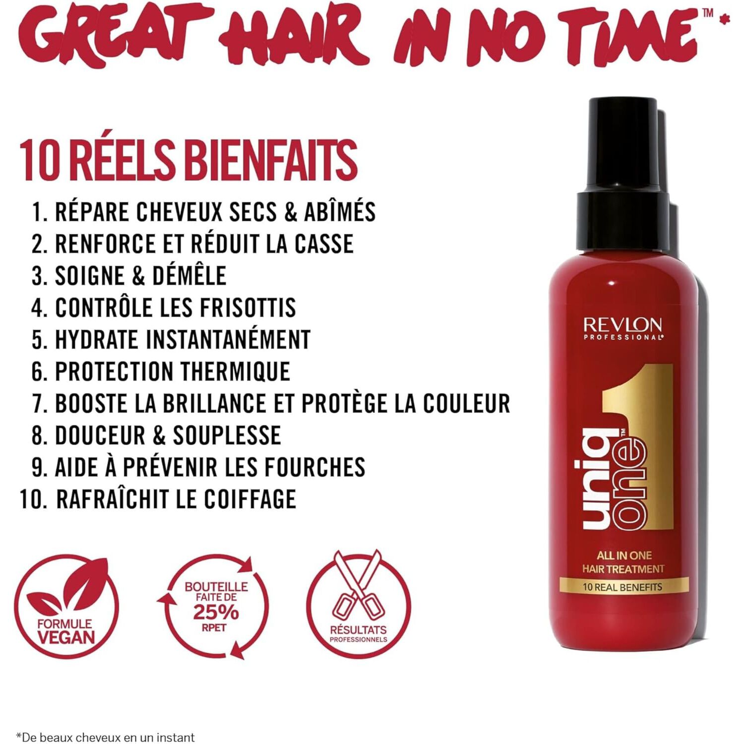 Uniqone™ - Coffret Shampoing 100ml et Masque en Spray Sans Rinçage 150ml