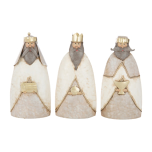 J-Line figurine Rois Mages Cadeau - métal - mix - 3 pièces