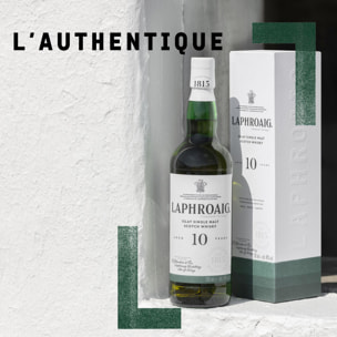 Laphroaig 10 ans Islay Single Malt Scotch Whisky avec Étui| 40% vol | 70cl