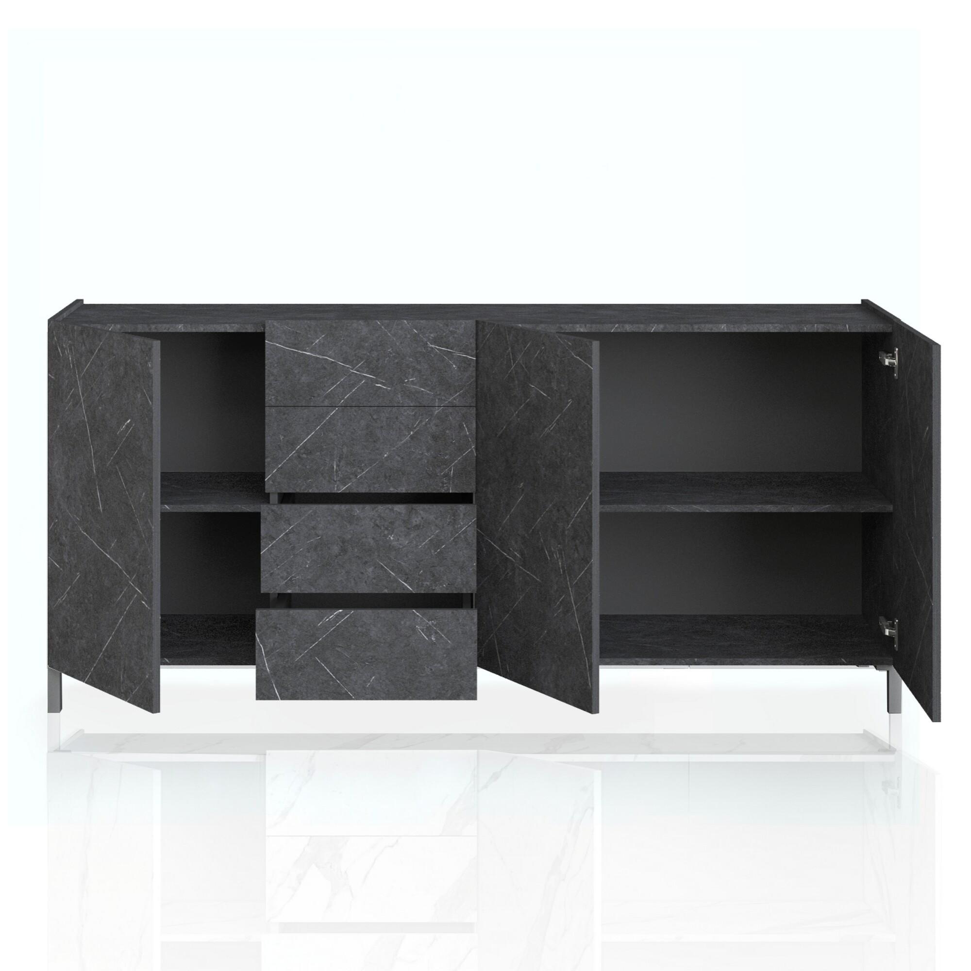 Tomasucci madia grande EDDY BLACK MARBLE