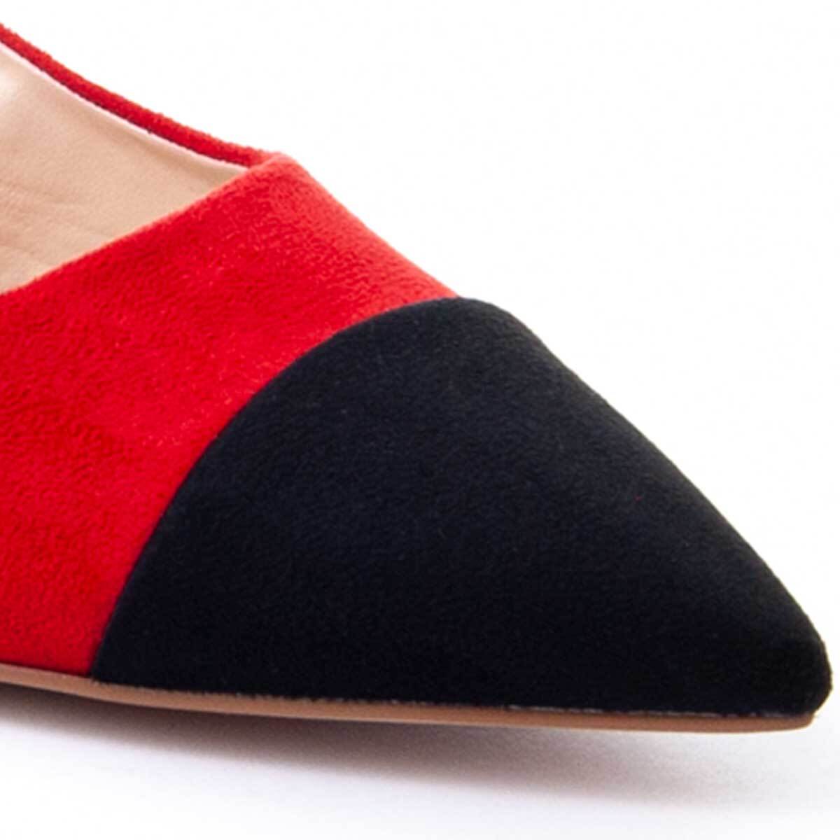 Zapatos de Tacón - Rojo - Altura: 4 cm