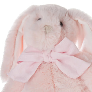 Peluche lapin avec noeud Kay H.30cm