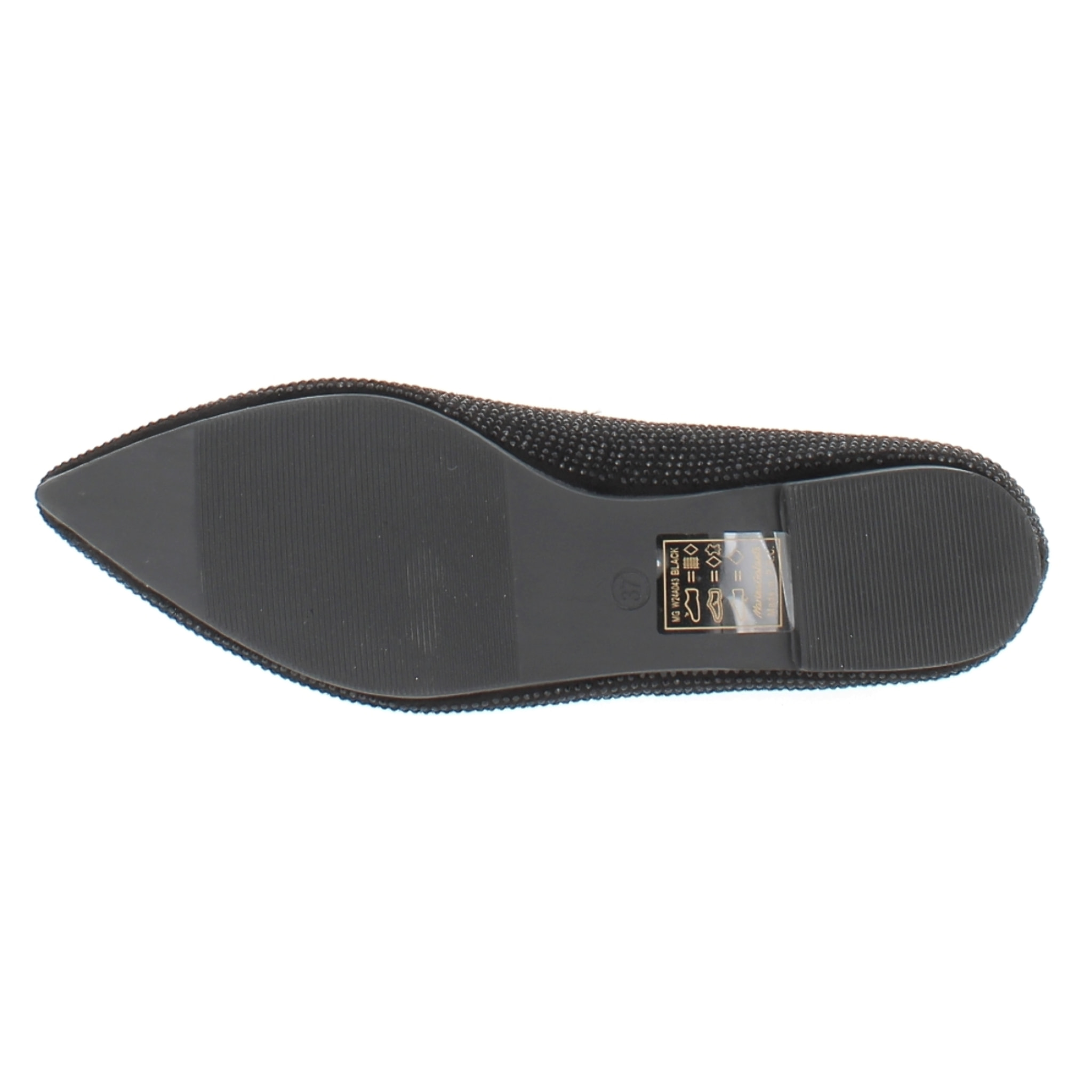 Marina Galanti Scarpe Donna Micro-strass Embellished Eco-Suede Ballet Flat MG W24A043 Black