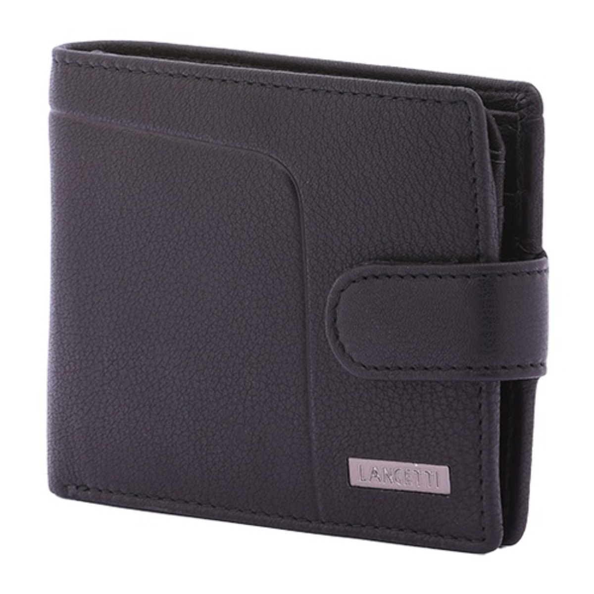 Portafoglio uomo in vera pelle - Modello False - Casual - 9.5 x 12.0 x 2.5 cm
