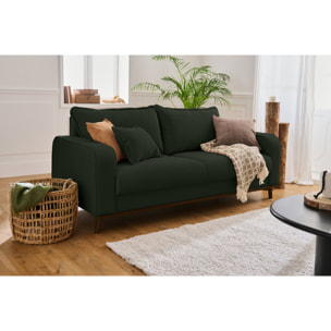 Albane - canapé 3 places - en velours côtelé - Vert