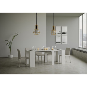 Console extensible 90x48/204 cm Basic Small Frêne Blanc