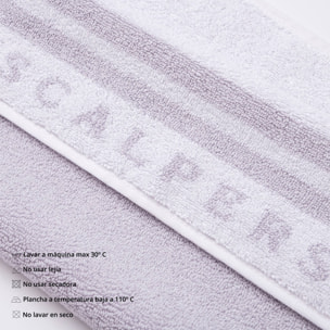 Set de albornoz l-xl 100% algodón blanco 360gsm + alfombrilla de baño 50x80cm scalpers home