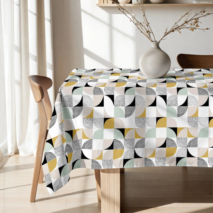 Nappe enduite P20 - 100% coton - traitement antitaches - Multicolore