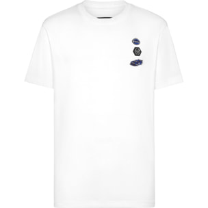 PHILIPP PLEIN Camiseta de cuello redondo y manga corta RACING