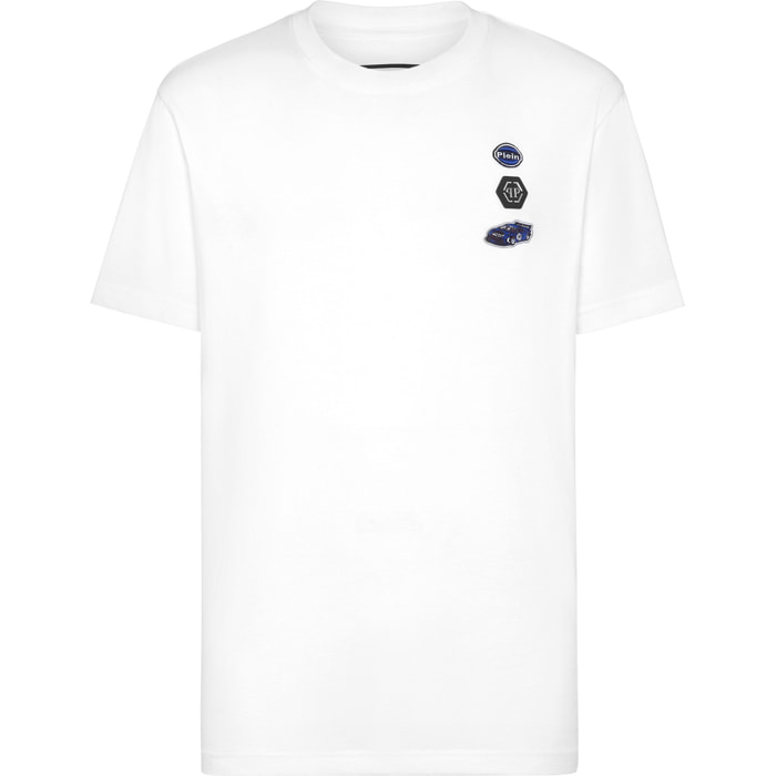 PHILIPP PLEIN Camiseta de cuello redondo y manga corta RACING