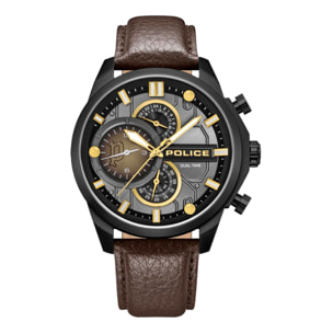 Reloj Police PEWGF0039203M Hombre Analogico Cuarzo con Correa de Cuero