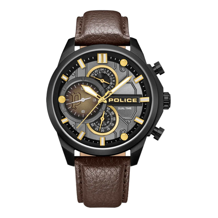 Reloj Police PEWGF0039203M Hombre Analogico Cuarzo con Correa de Cuero