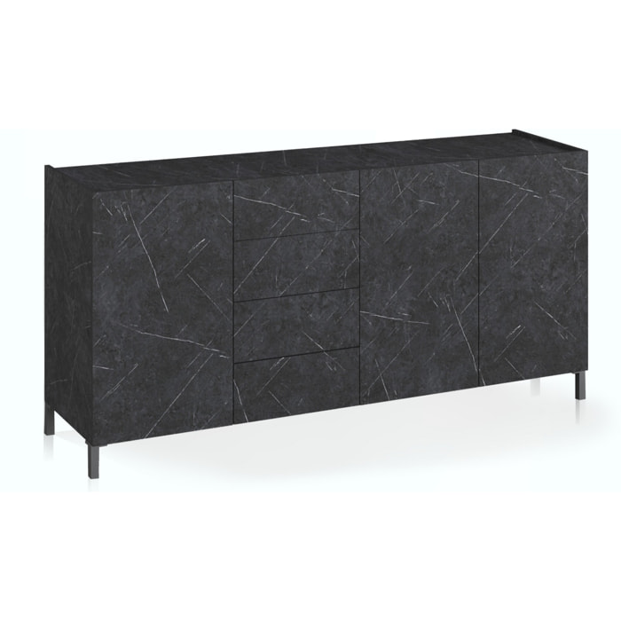 Tomasucci Grand buffet EDDY NOIR MARBLE