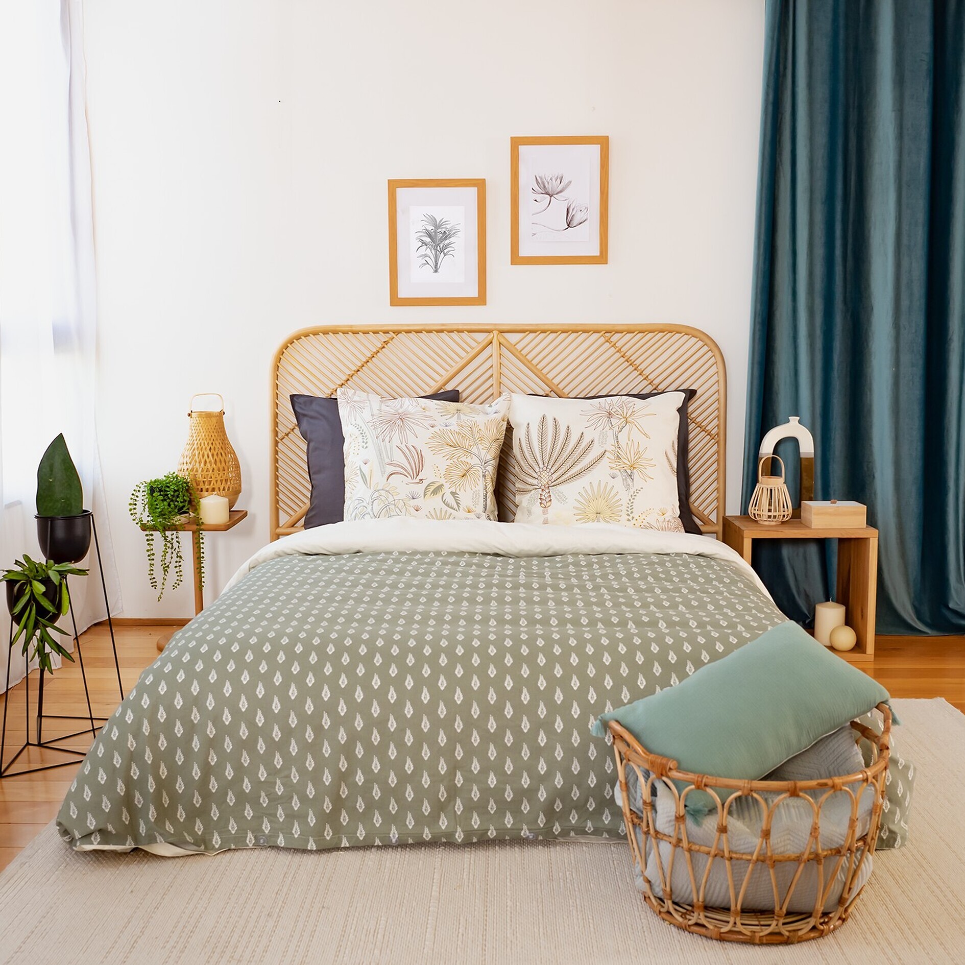 Parure Housse De Couette 3pcs 100% coton 57fils Tinguelie