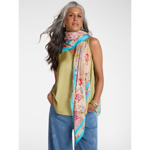 Elena Mirò - Bufanda en modal estampado - Rojo