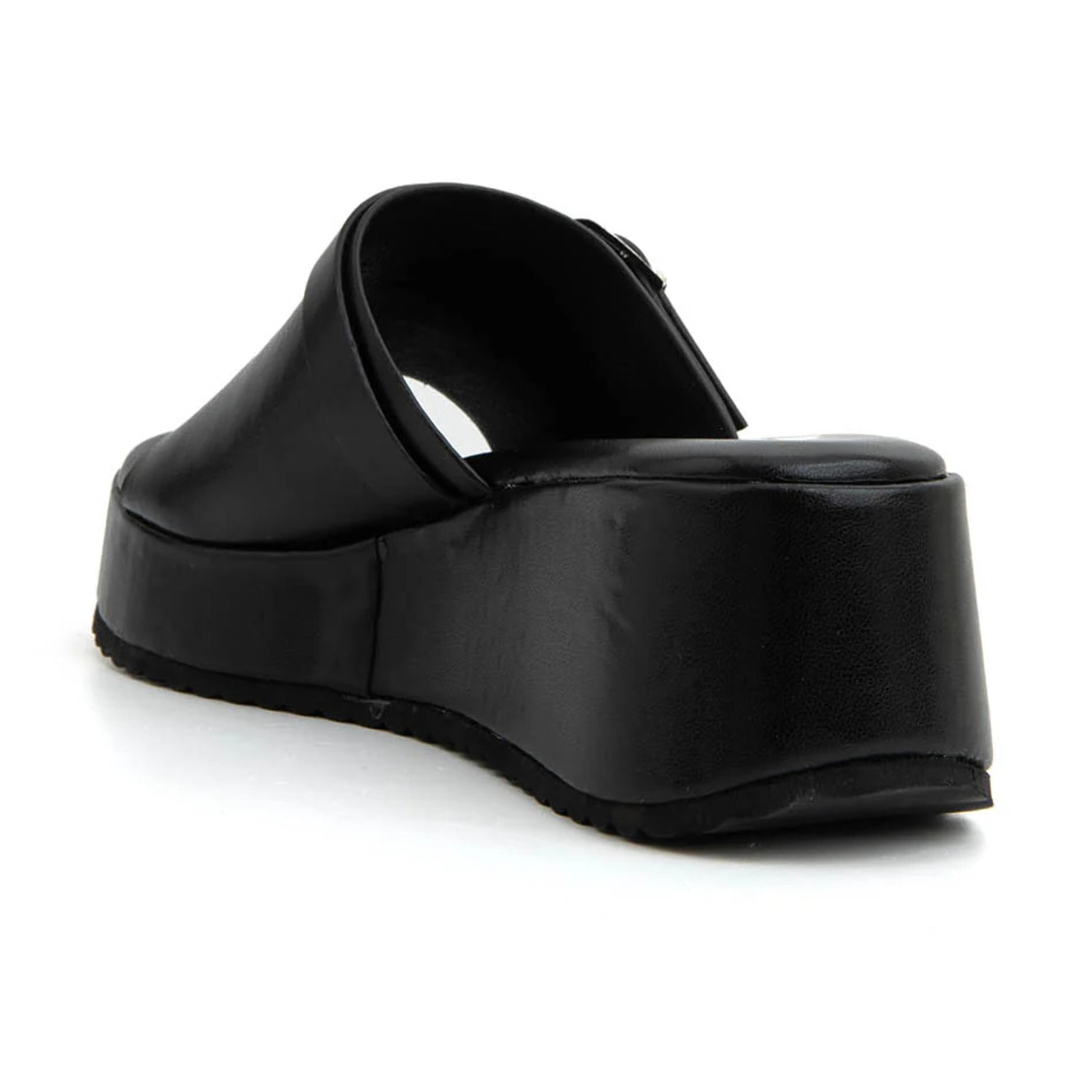 Sabot platform-rock con borchie - NERO