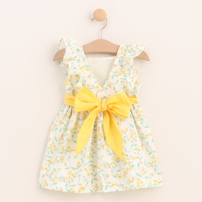 Vestido - 100% algodón ecológico - amarillo