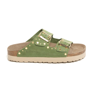 Sandalia Plataforma Verde Mujer BILLOWY VERDE