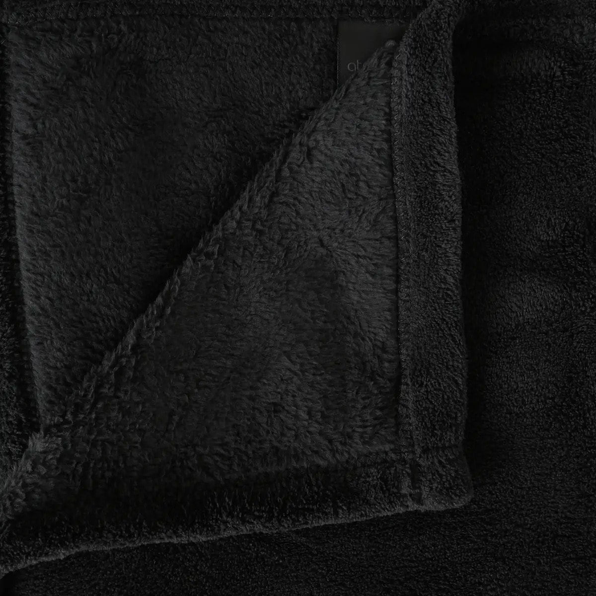 Plaid microfibre noir 180x230cm