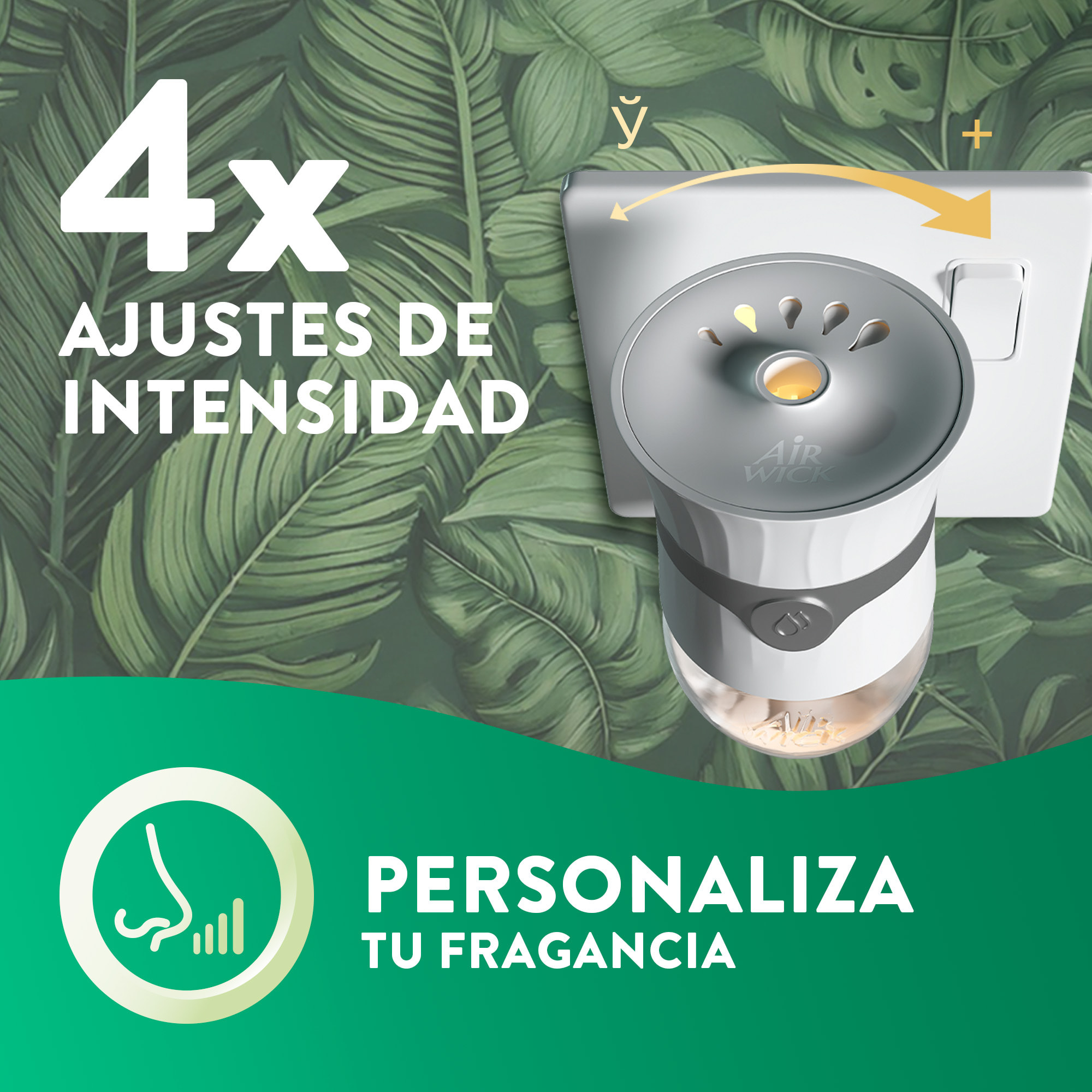 Air Wick Ambientador Eléctrico - Ambientador difusor inteligente con tecnología Anti-Fading con aroma a Flor de Cerezo y Frambuesa - Recambio