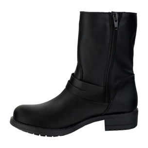 Stivaletti in pelle di vitello con cinturini