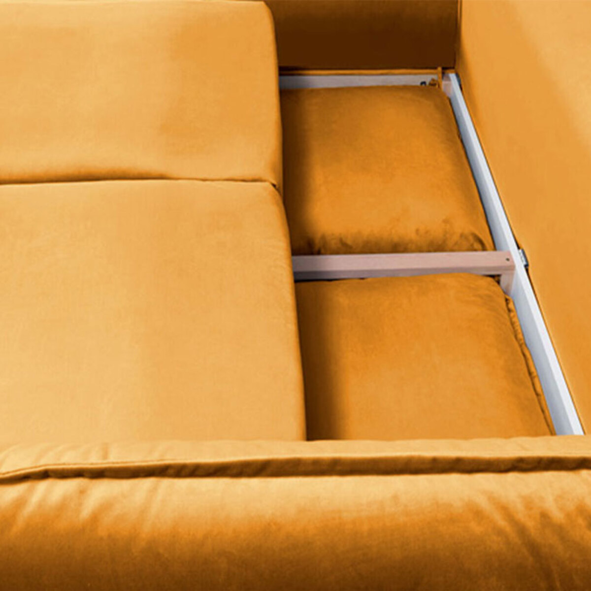 Canapé Velours Droit Convertible Verduro - 3 Places