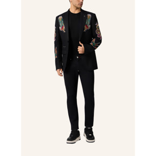 PHILIPP PLEIN Gigolo Fit Blazer Tattoo Embroidery