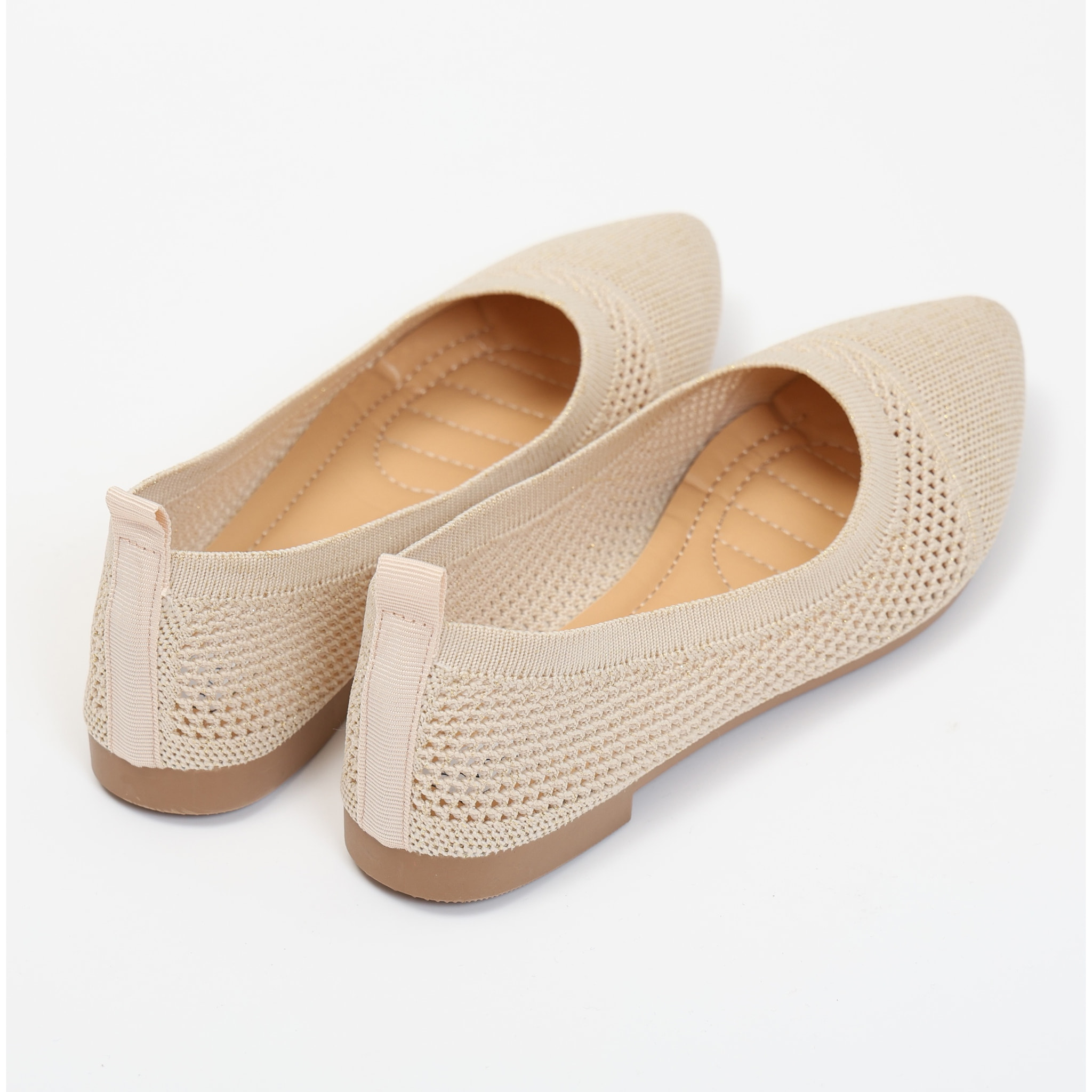 Ballerine in tessuto traforate