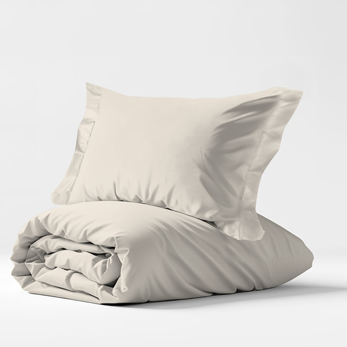 Parure copripiumino panna