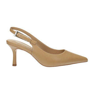 Décolleté sling back Donna Tata Italia Beige