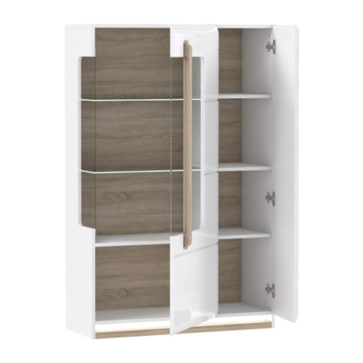 Vitrine 1 porte blanc laqué - SENSATION
