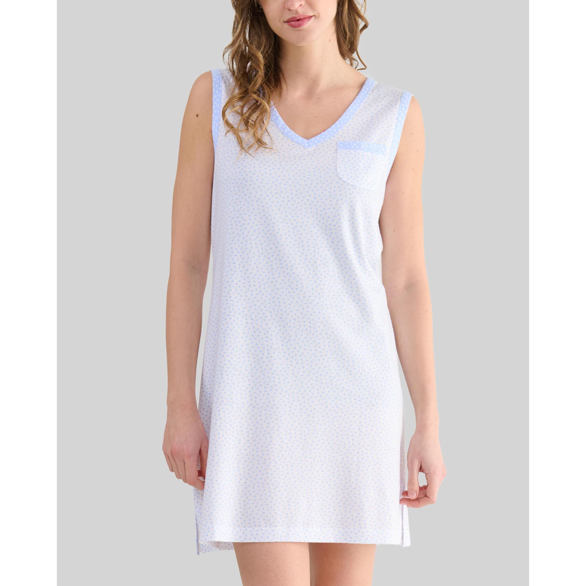 Camisón corto mujer corazones escote pico