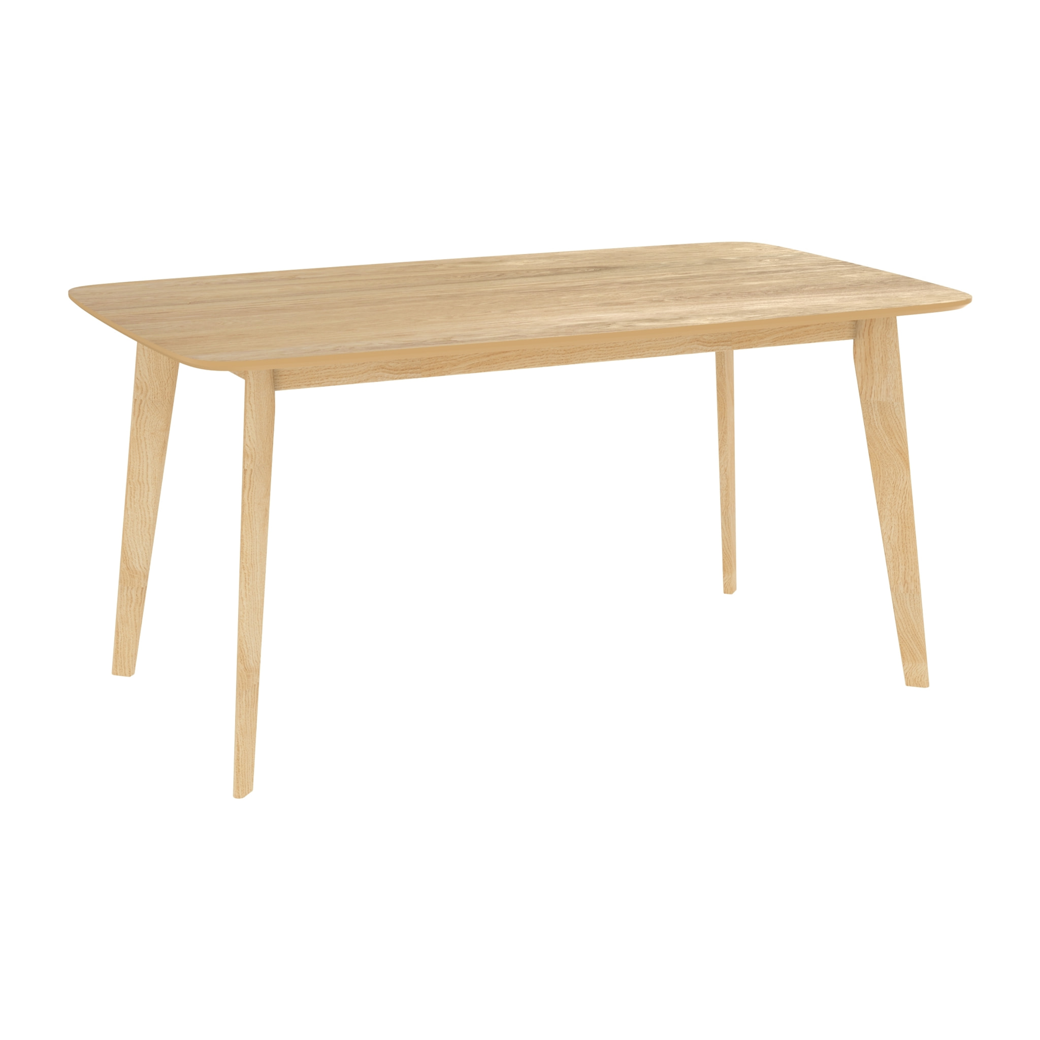 Table rectangulaire 6 personnes en bois clair 150 cm - Oman