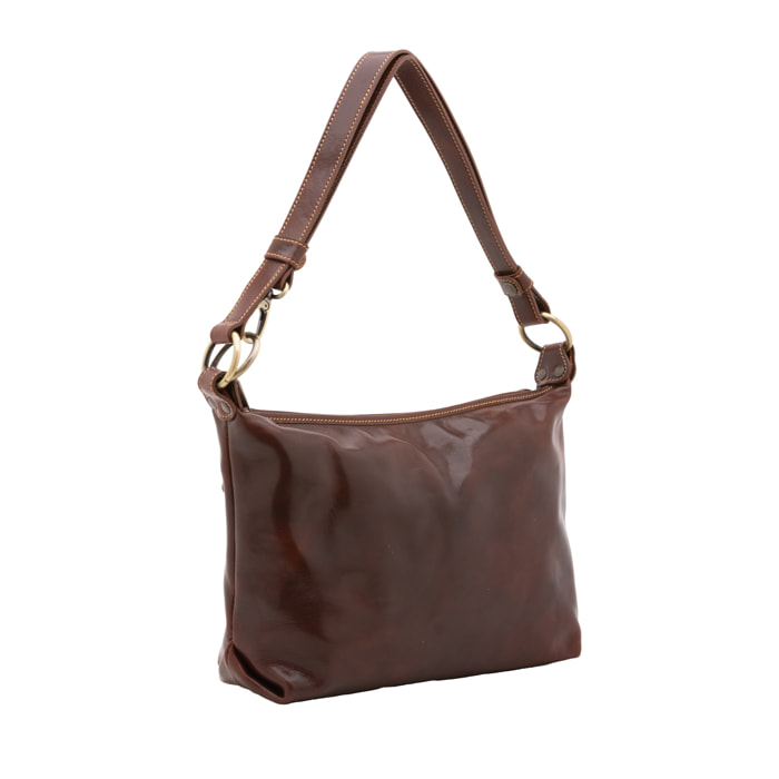 Borsa a spalla  da donna In Vera pelle Made in Italy 38x23x10 cm
