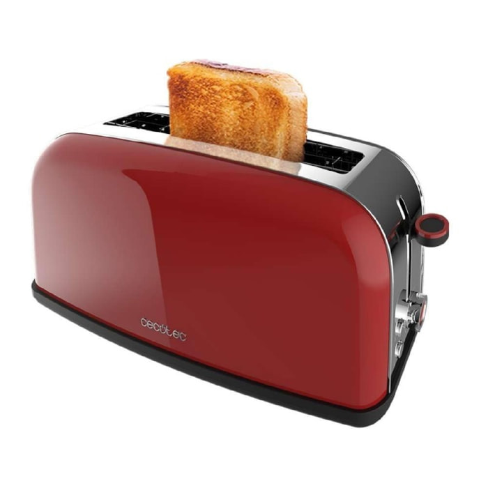 Cecotec Grille-pain vertical Toastin' time 850 Red Long Lite