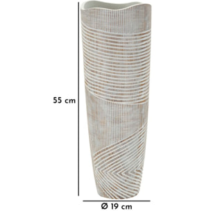 VASO RESINA WOODY CM Ø 19X55