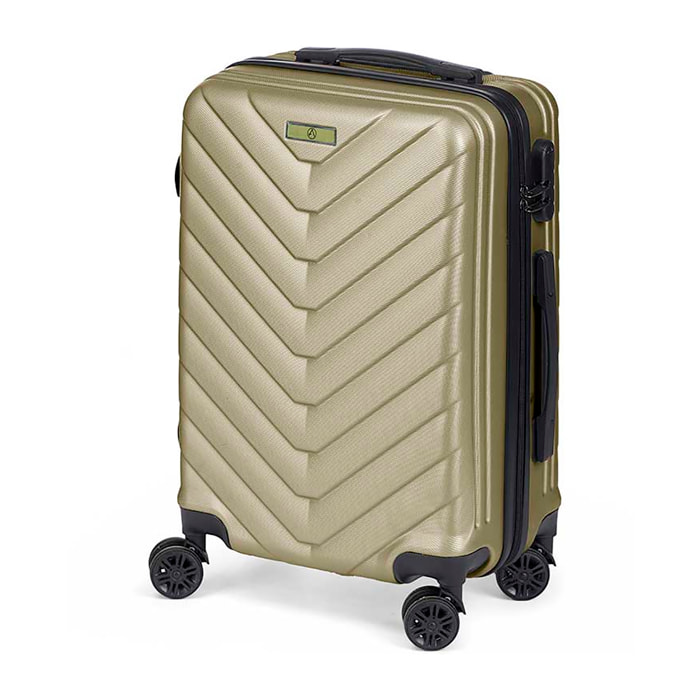 Valigia trolley da cabina in ABS, leggera e resistente. Progettazione di bilance.