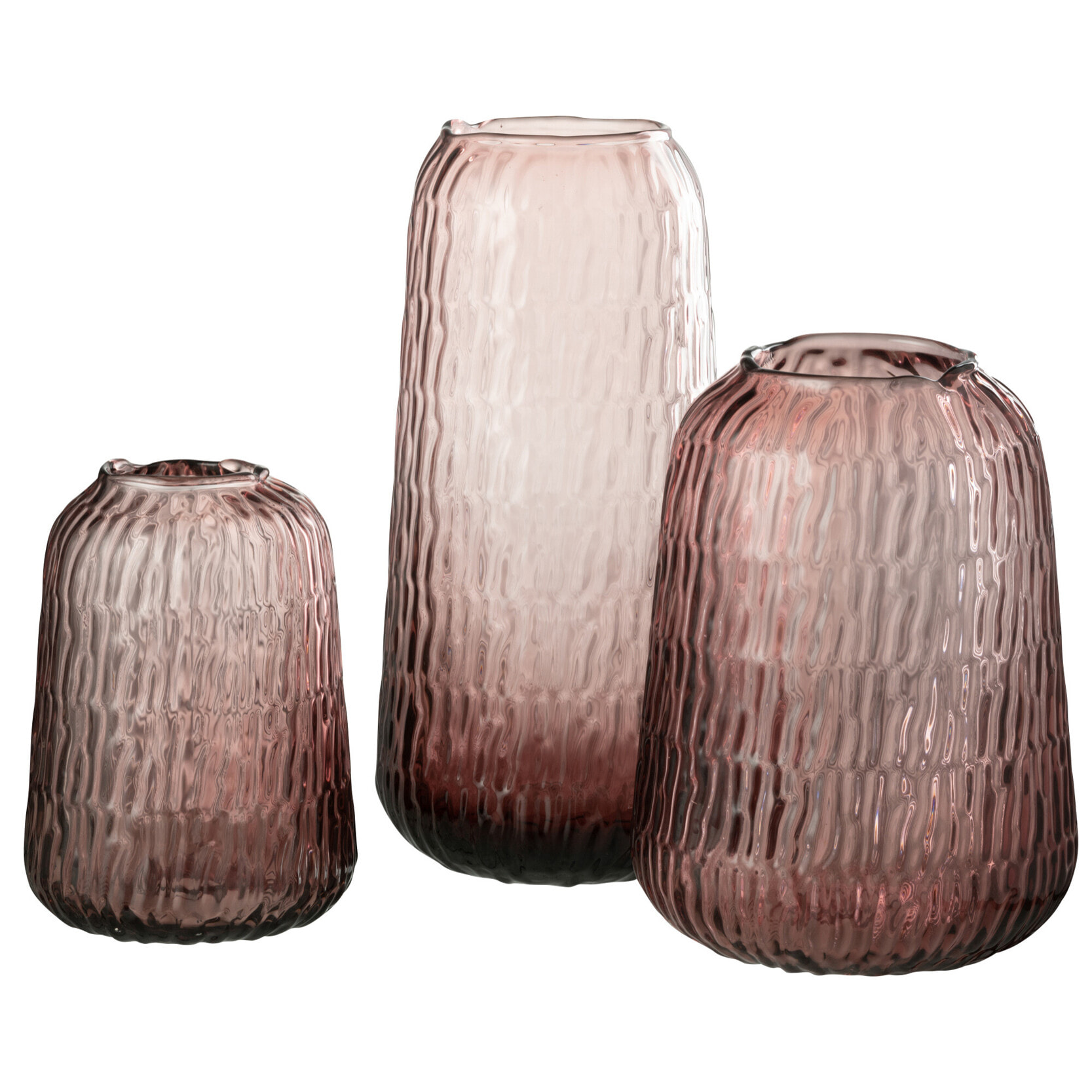 J-Line vase Lolita - verre - rose - large