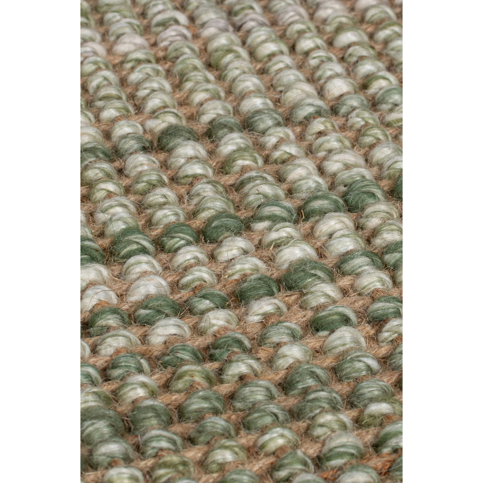 Tapis en jute de couloir OMBRE Vert